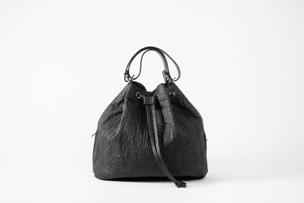 Joelle Hawkens LTD Vegan Leather on sale Bucket Bag Black Tassel Zipper Magnet Closure